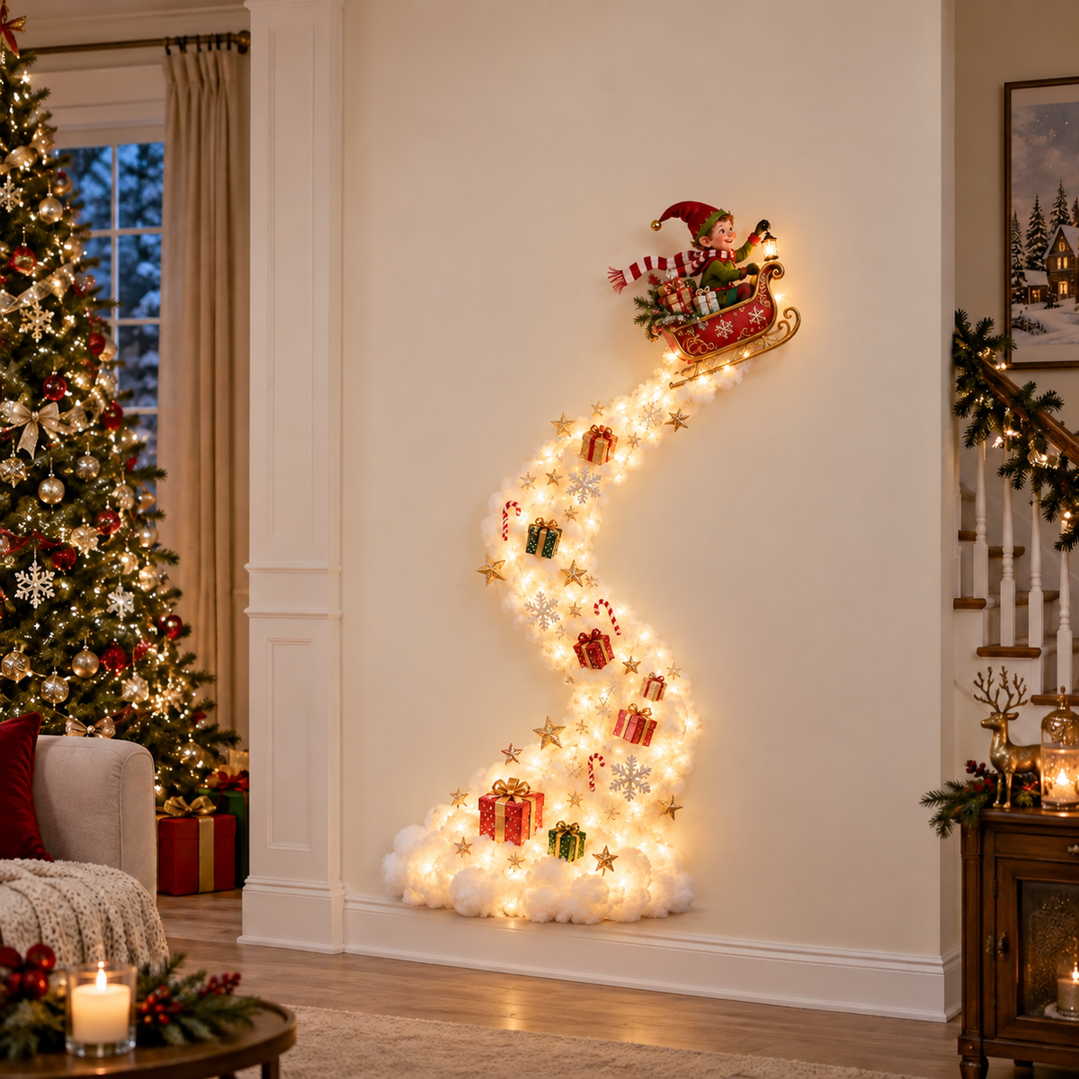 ✨Christmas Magic Trail Wall Light - A Little Christmas Magic, Right on Your Wall✨