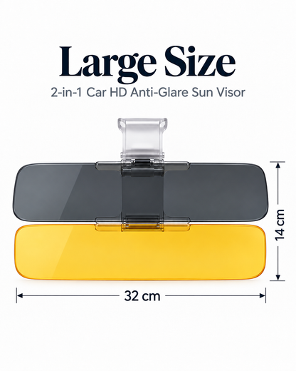 🔥Last Day 50% OFF🔥👼2-in-1 HD Anti-Glare Car Sun Visor – Day & Night Driving