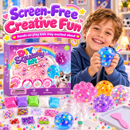 🔥🔥Last Day 50% OFF🔥! 🧁DIY Fried Ice Squishy Toy Kit with Cat Claw Design for Kids